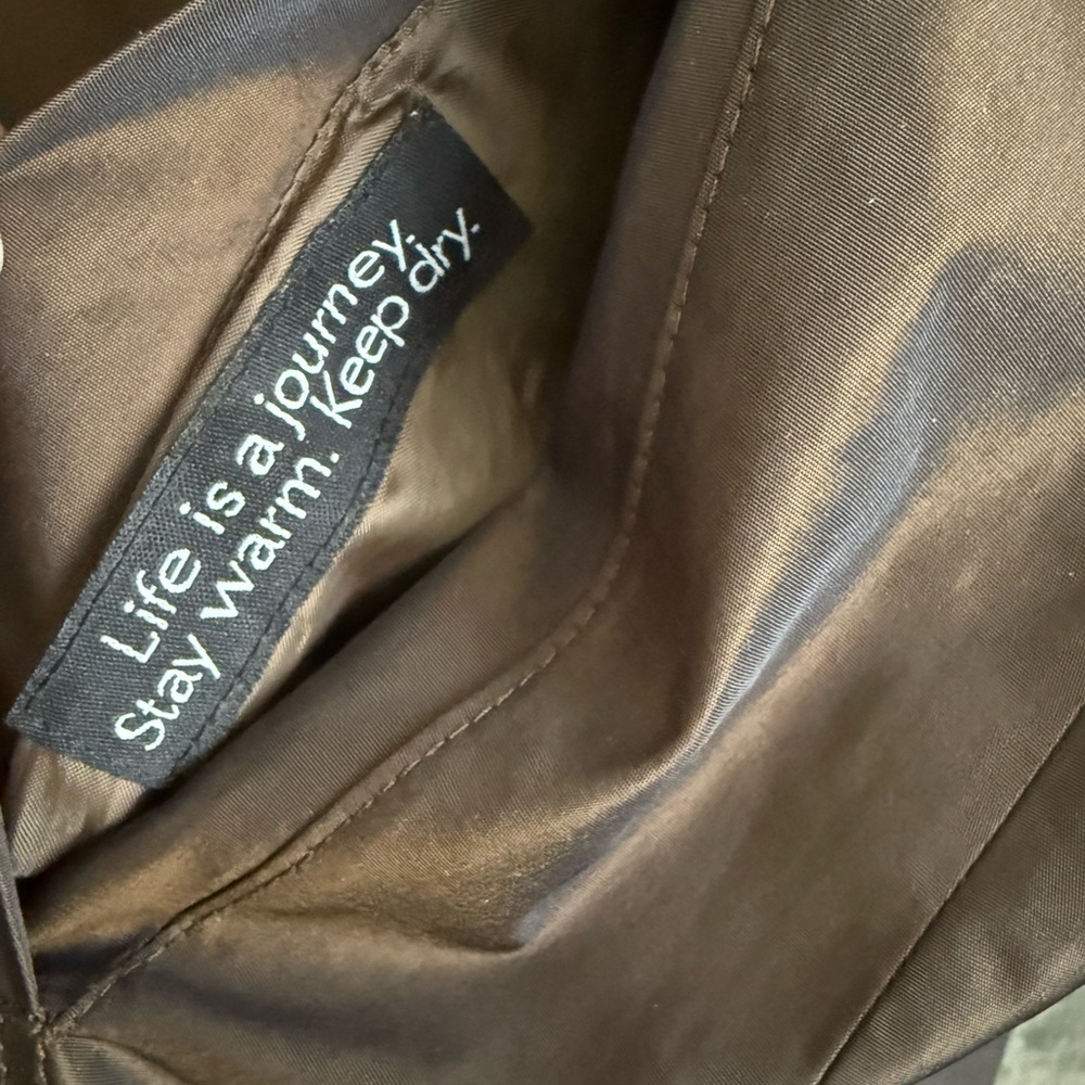 Gallery Chocolate Brown Trench Coat jacket - Picture 5 of 8
